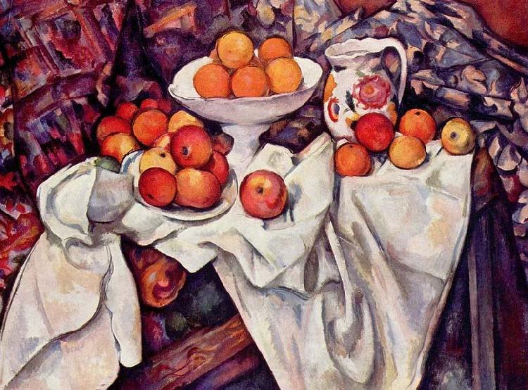 Paul Cezanne Stilleben mit apfeln und Orangen Norge oil painting art